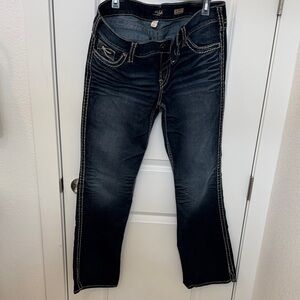 Silver Jeans Dark Blue Boot Cut Women's Jeans